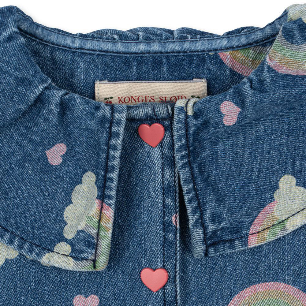 Konges Sløjd-Magot Denim Shirt Gots Rainbow