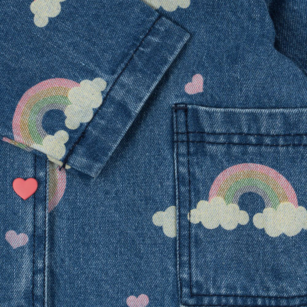 Konges Sløjd-Magot Denim Shirt Gots Rainbow