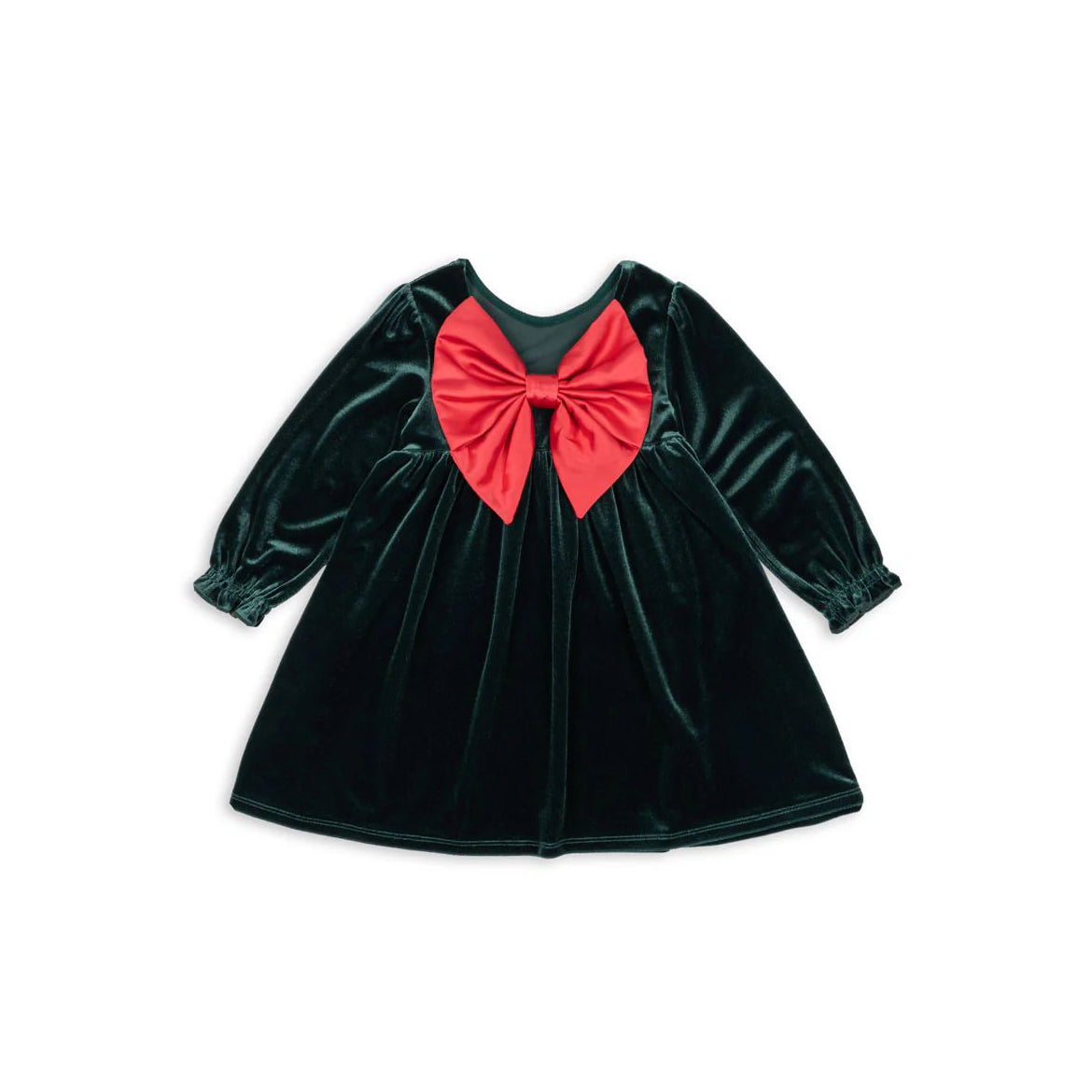 Konges Sløjd-Gia Bow Dress Grs Pine Grove