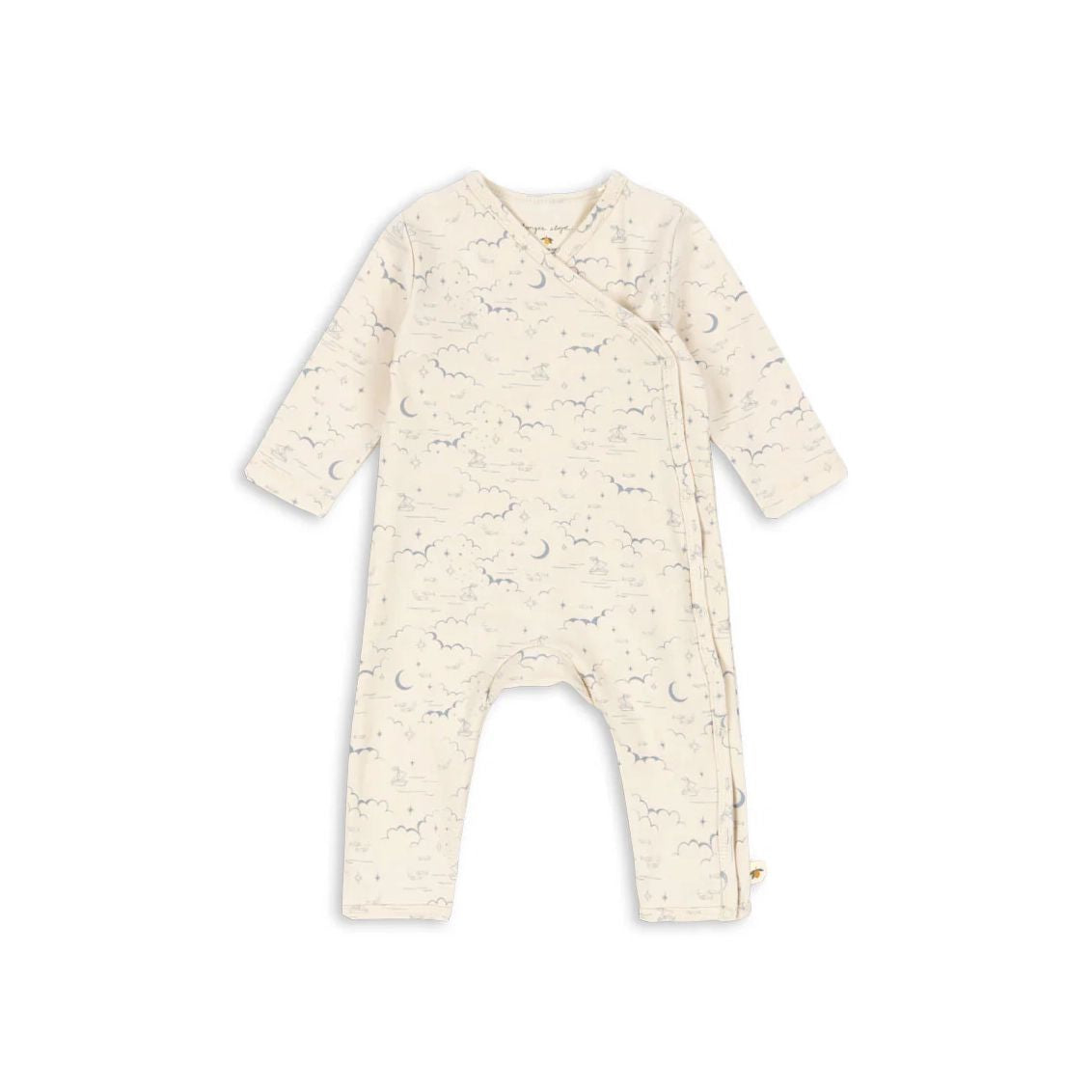 Konges Sløjd-Basic Newborn Onesie Gots Cielo Marino