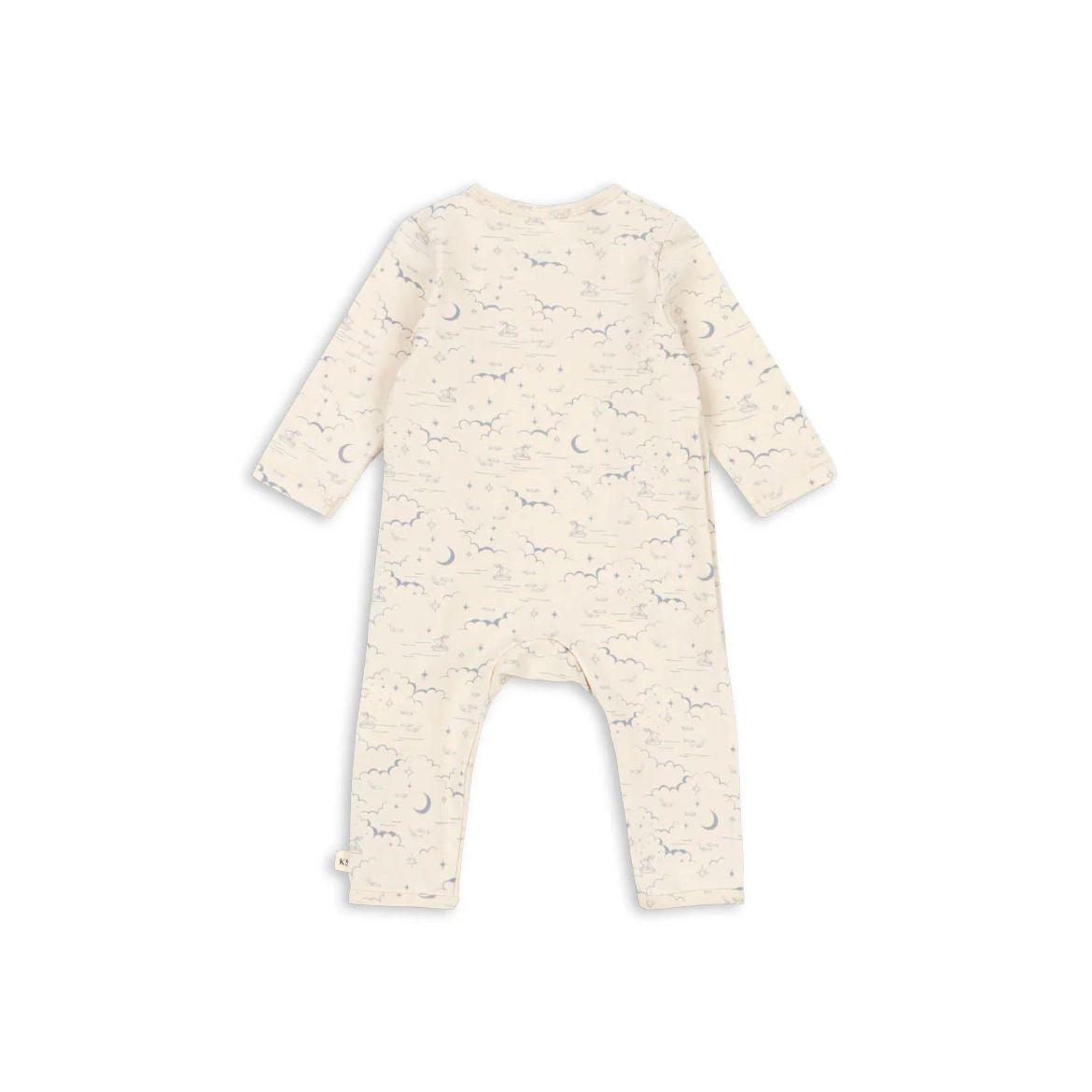 Konges Sløjd-Basic Newborn Onesie Gots Cielo Marino