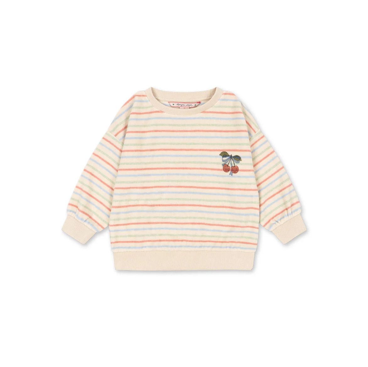 Konges Sløjd-Girl Itty Rib Sweat Shirt Gots Confetti Stripe