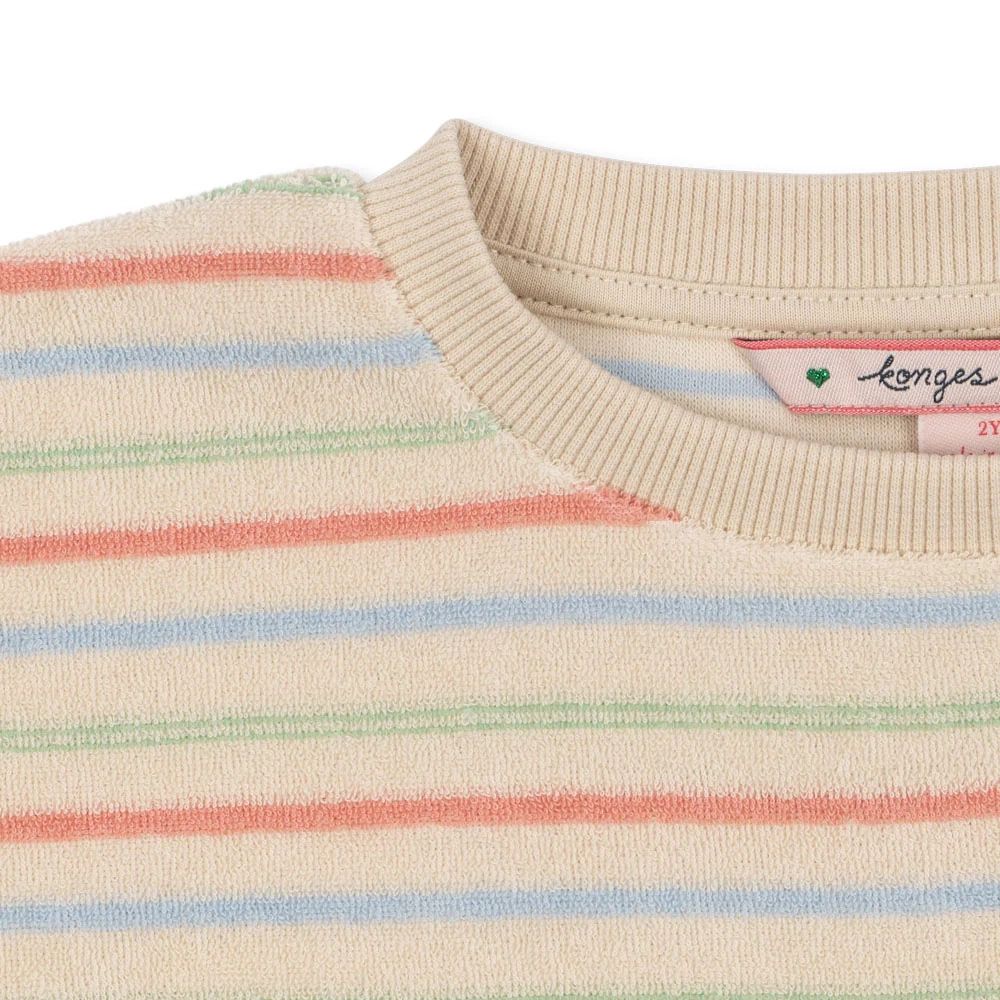 Konges Sløjd-Girl Itty Rib Sweat Shirt Gots Confetti Stripe