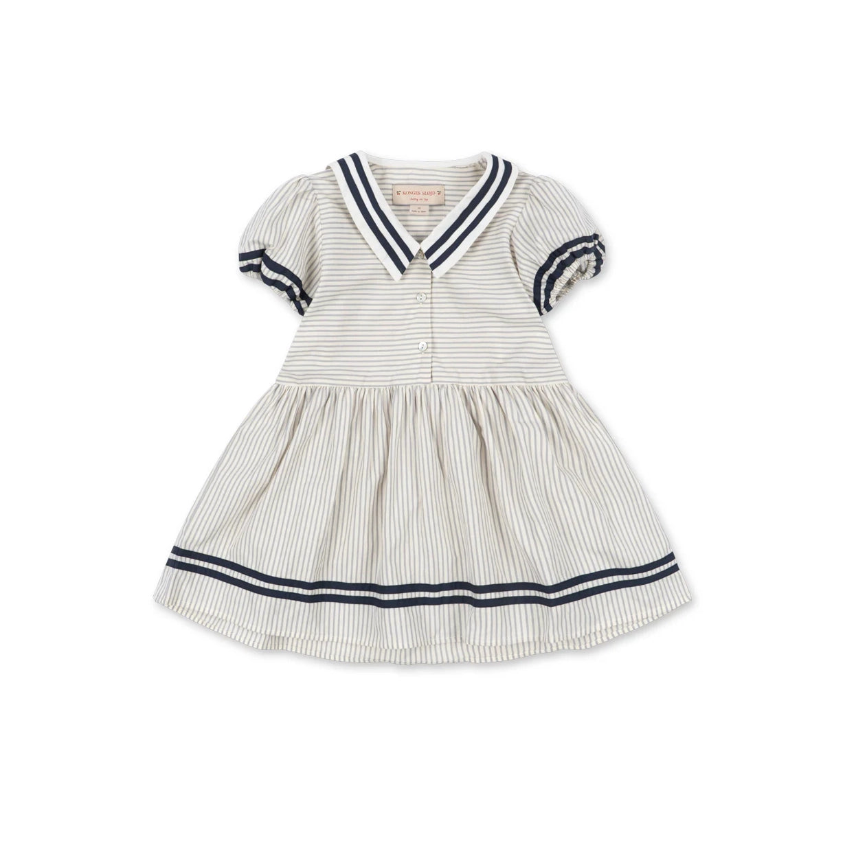 Konges Sløjd-Girl Allie Sailor Dress Gots Bleu Stripe