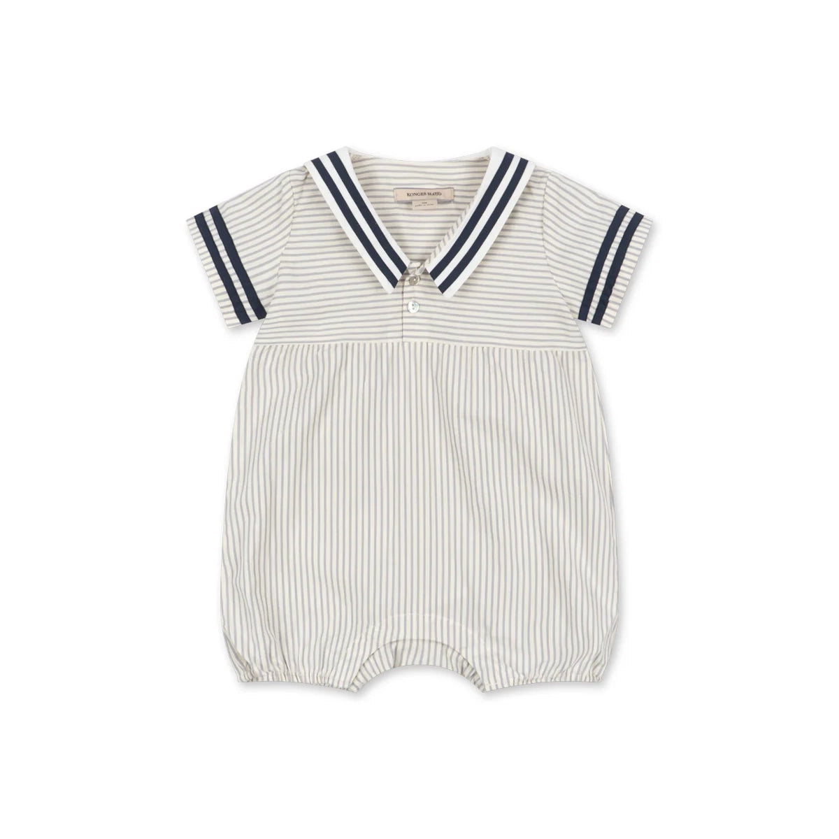 Konges Sløjd-Baby Allie Sailor Romper Gots Bleu Stripe