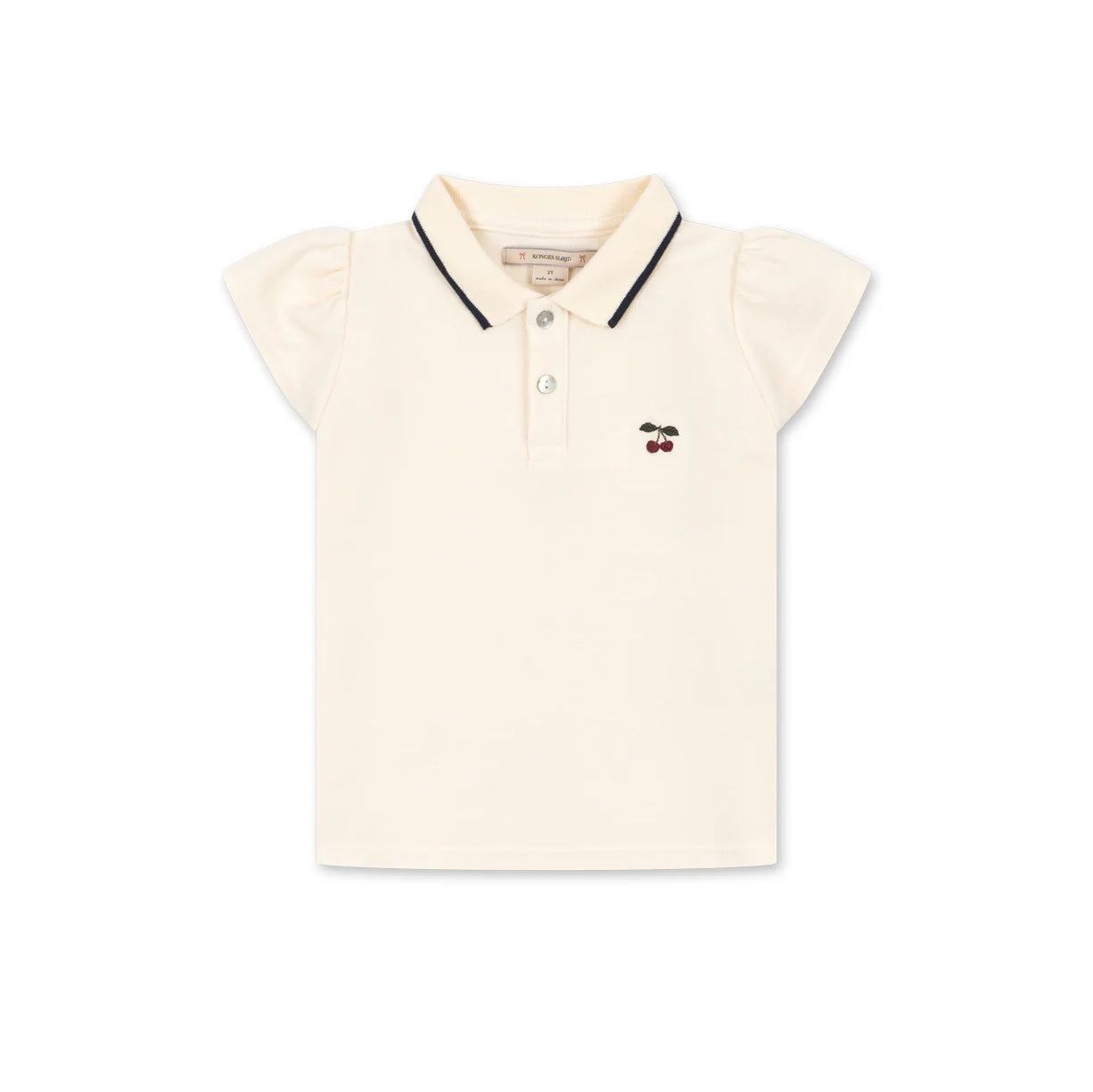 Konges Sløjd-Girl Florita Polo Shirt Ocs Antique White