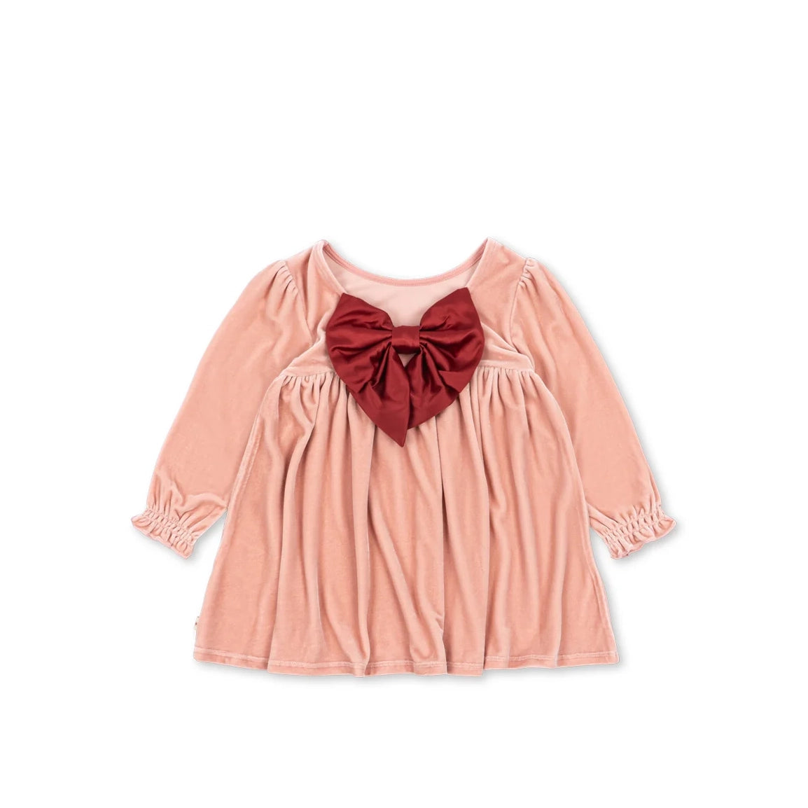 Konges Sløjd-Gia Bow Dress Grs Mellow Rose