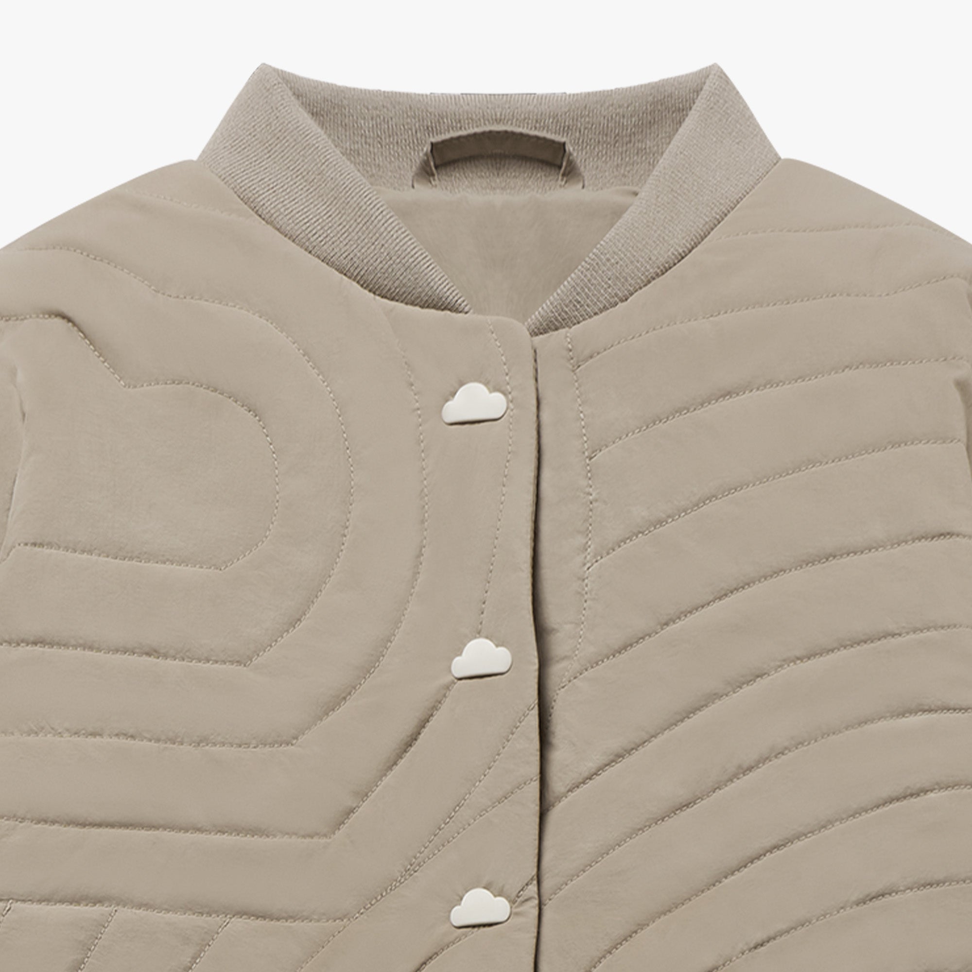 Petite Revery-Recycled Nylon Taslon Kids Quilted Cloud Jacket Pine Wood