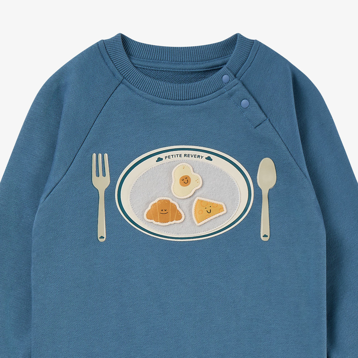 Petite Revery-Velcro Sweatshirt Oceanview