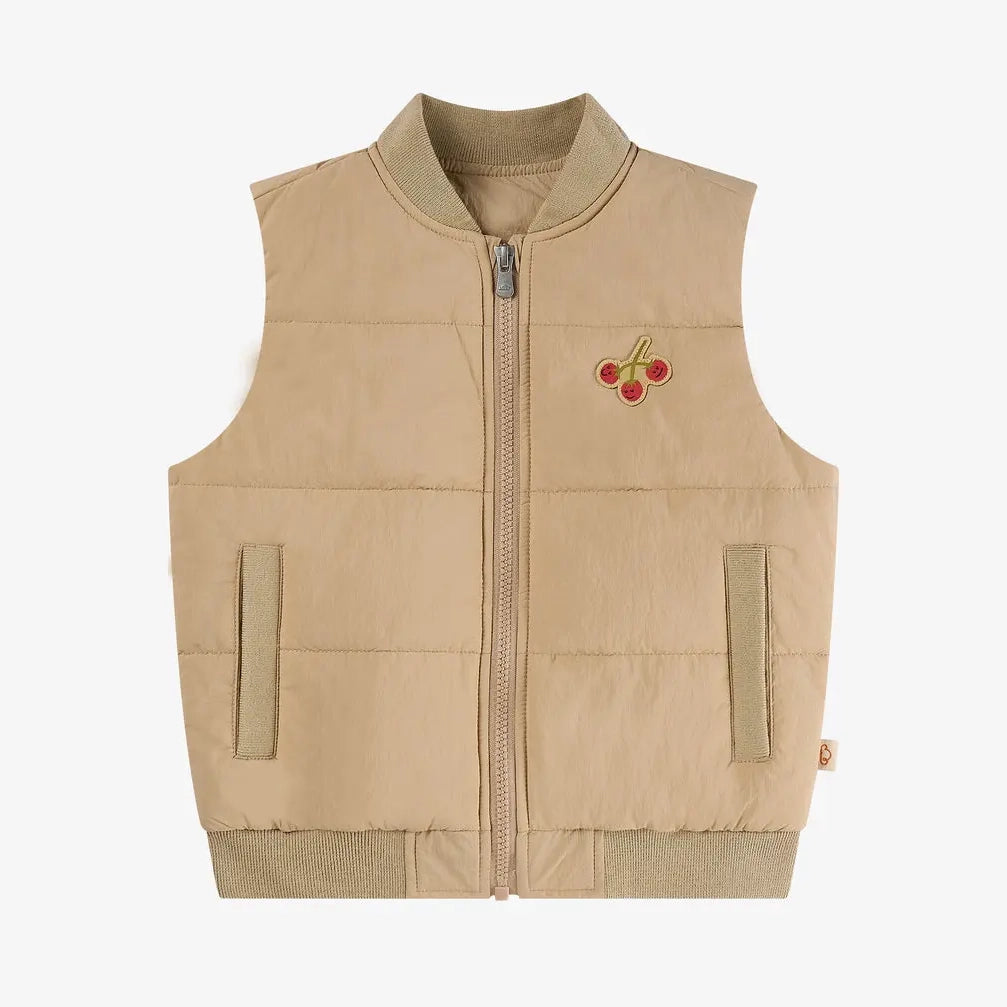 Petite Revery-Recycled Nylon Vest Toast