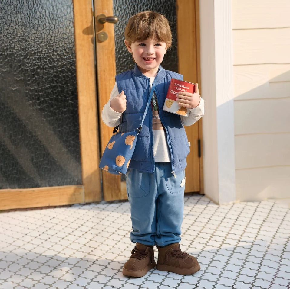 Petite Revery-Recycled Nylon Vest Sea Blue