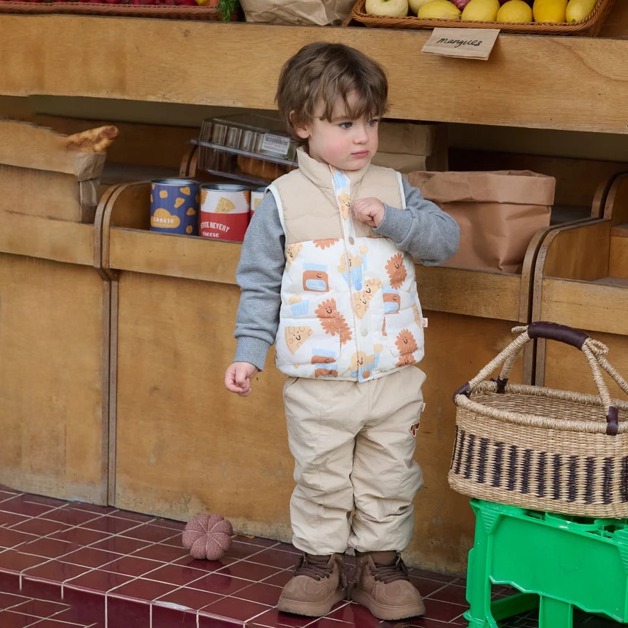 Petite Revery-Recycled Taffeta Down Vest Feeling Gouda