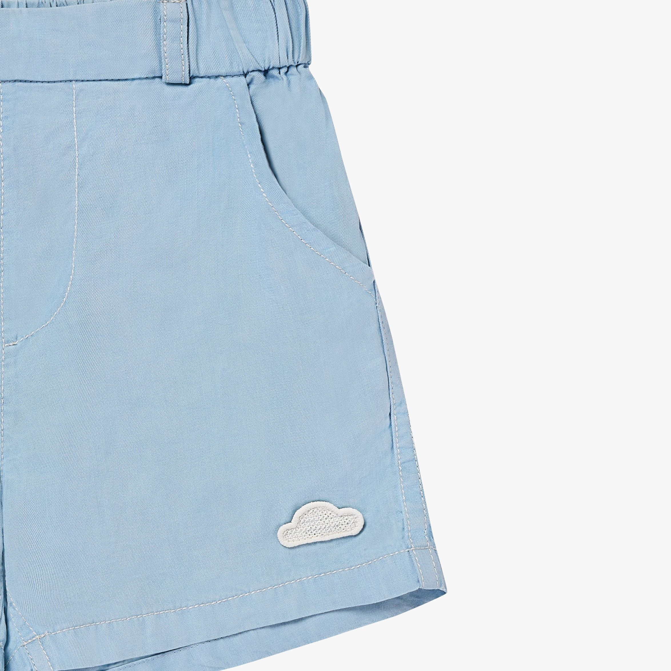 Petite Revery-Kids Shorts Chambray Denim