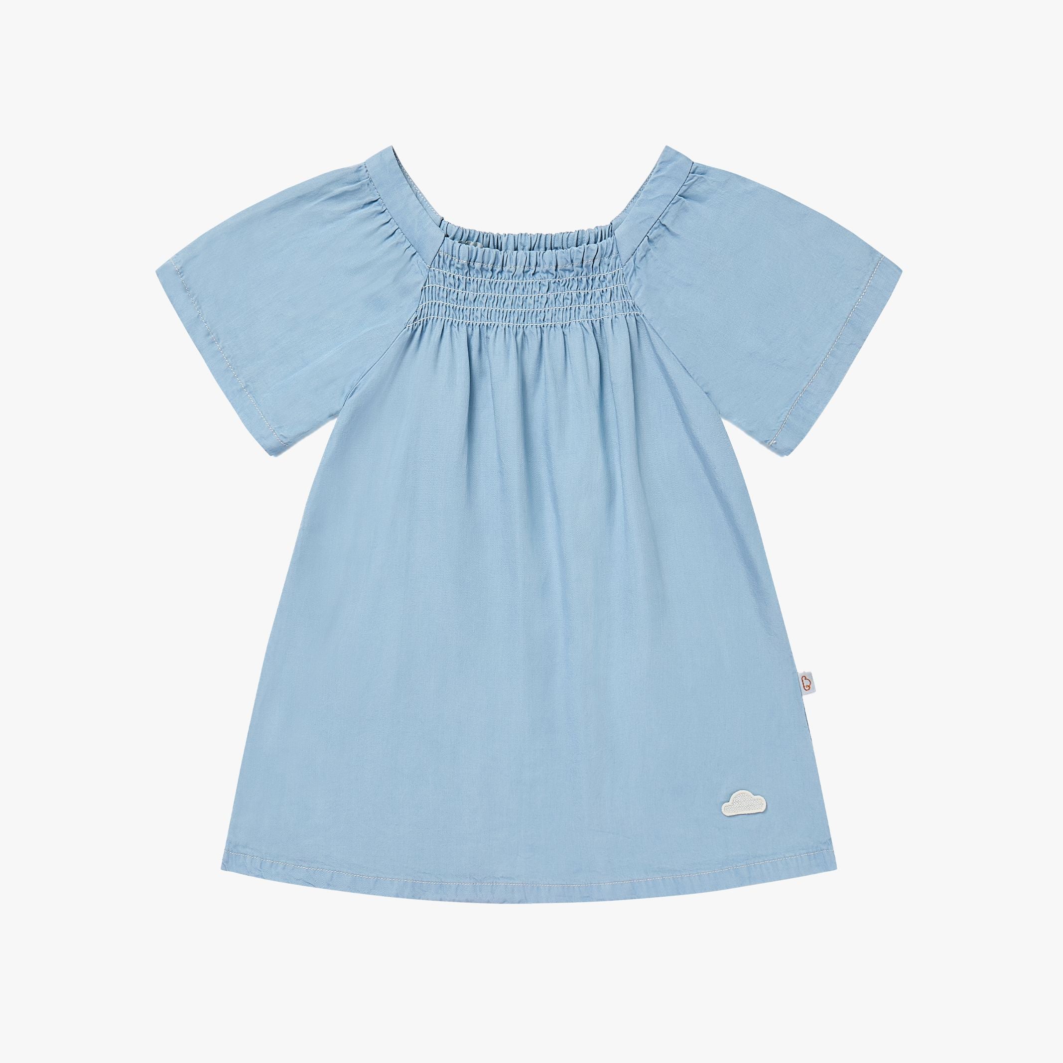 Petite Revery-Girls Dress Chambray Denim