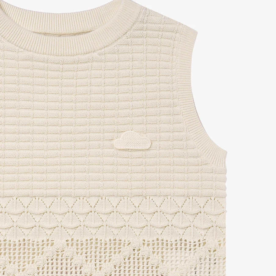 Petite Revery-Girls Knit Vest Jet Stream