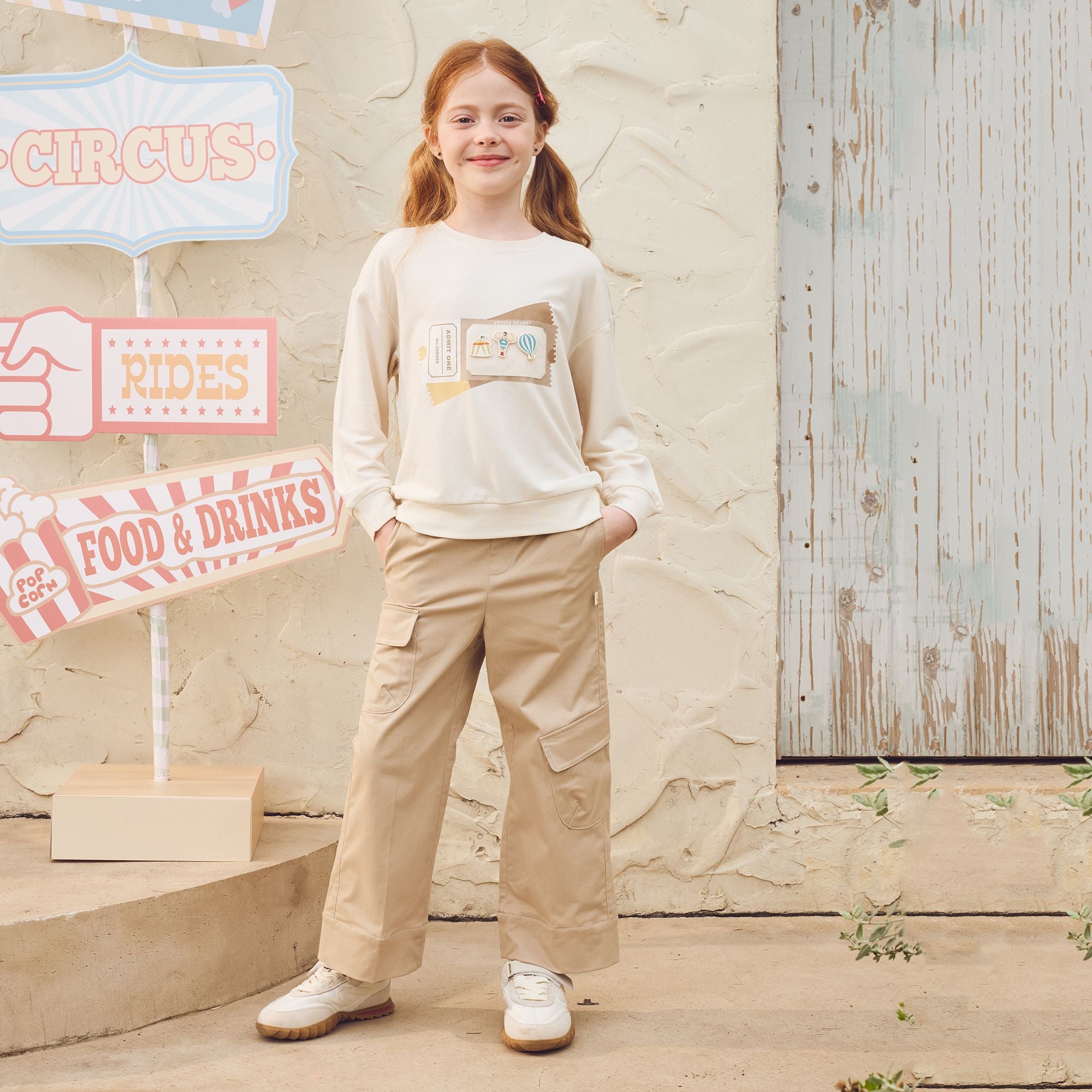 Petite Revery-Kids Long Sleeve Sweatshirt Jet Stream