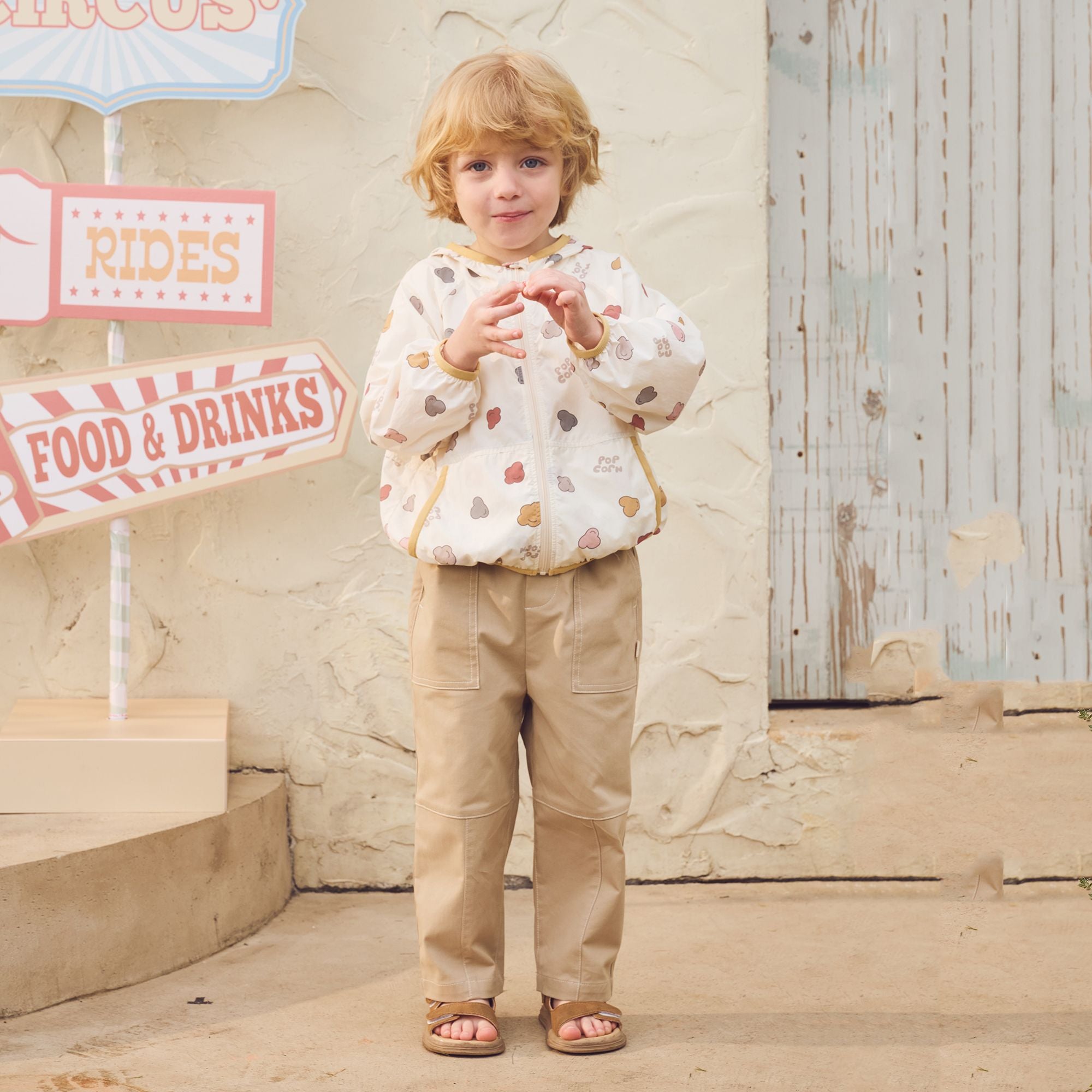 Petite Revery-Recycled Nylon Hooded Wind Breaker Popclouds