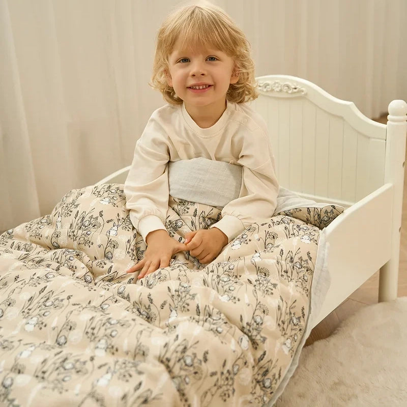 Nest Designs-Toddler Blanket Set Peach Meadow