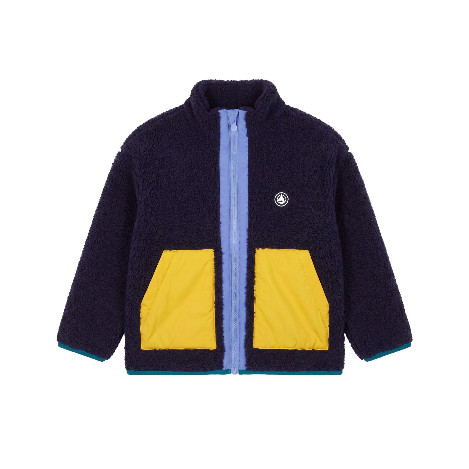 Petit Bateau-Boys Veste Sherpa Smoking