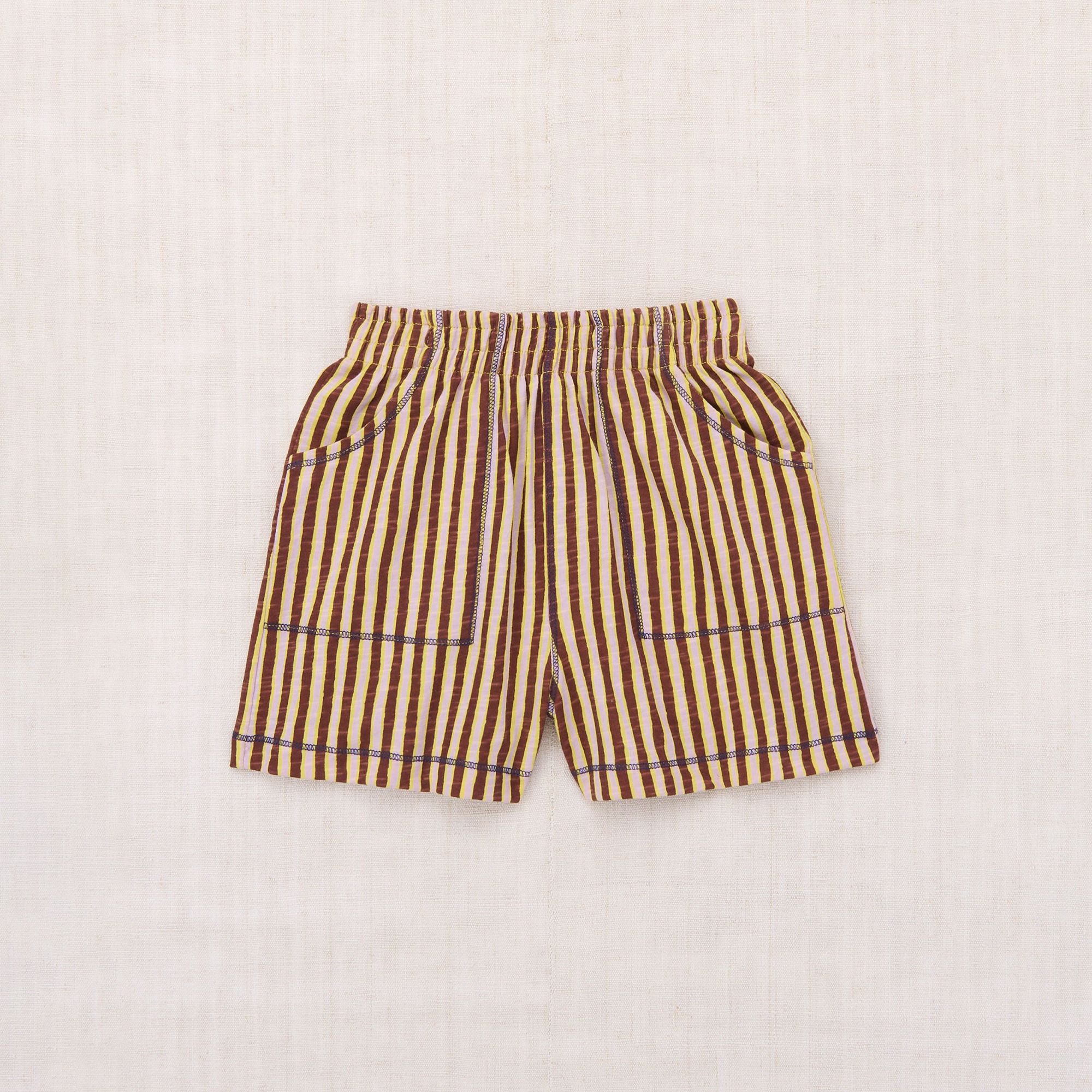 Misha & Puff-Kids Rally Short Cola Painterly Stripe