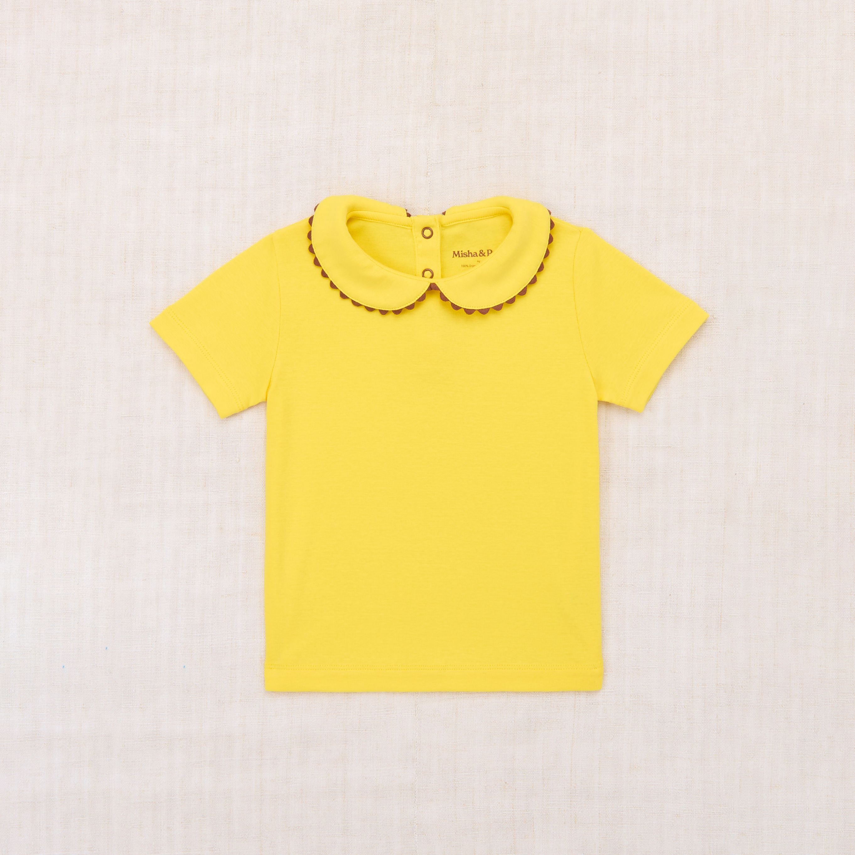 Misha & Puff-Girls Rickrack Collar Tee Sol