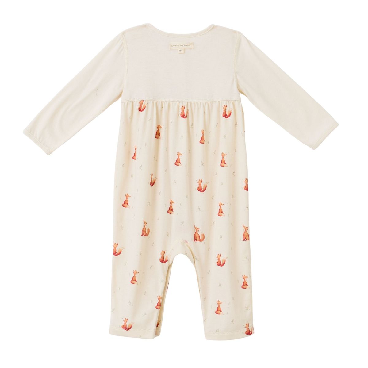 Blara Organic House-Romper with Detachable Bib Little Fox Dream