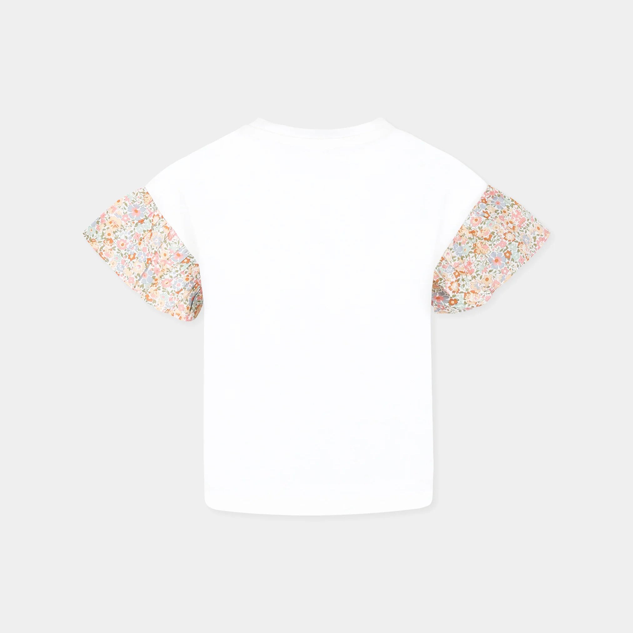 Bonpoint-WHITE T-SHIRT WITH CHERRY