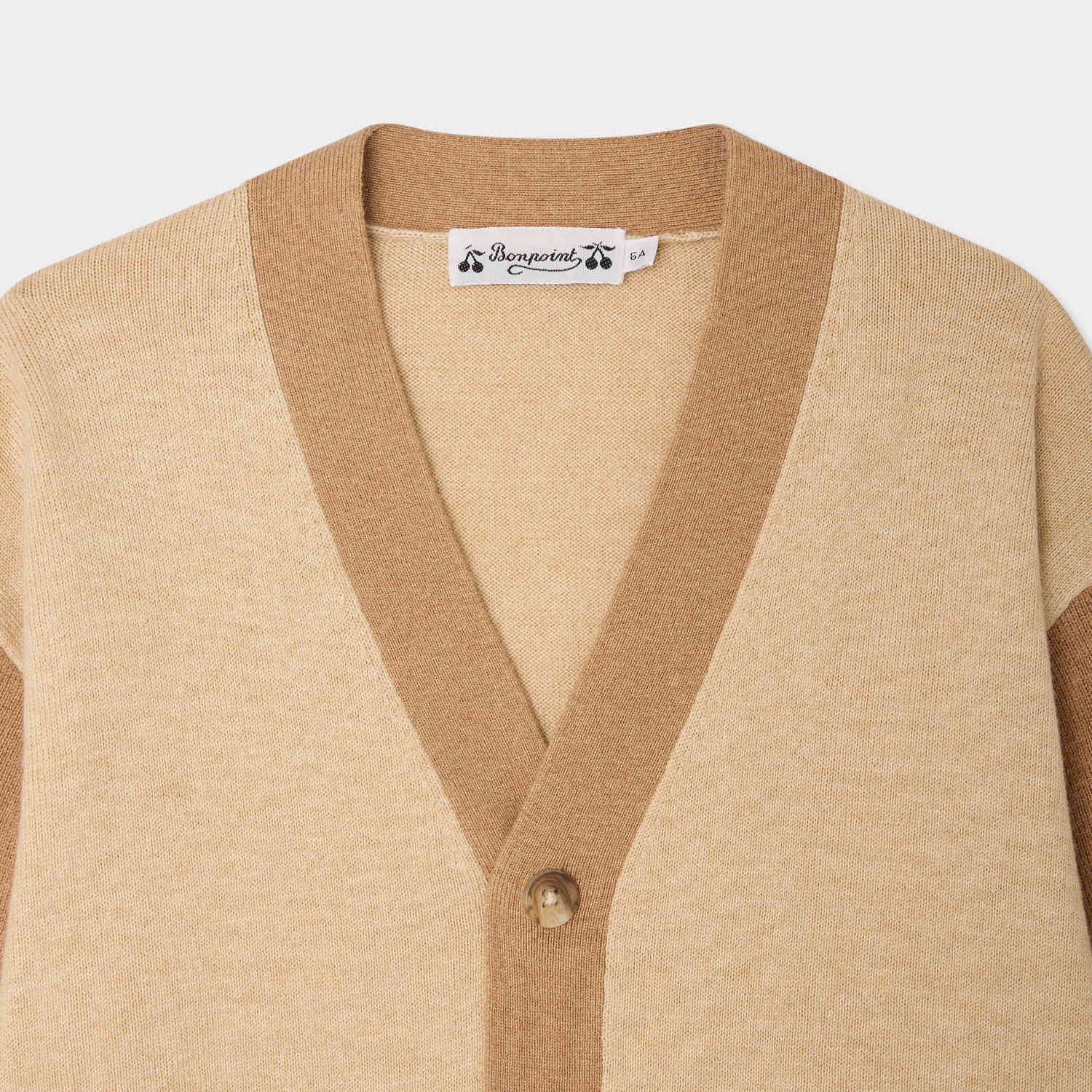 Bonpoint-Cardigan Edouard Beige Chine