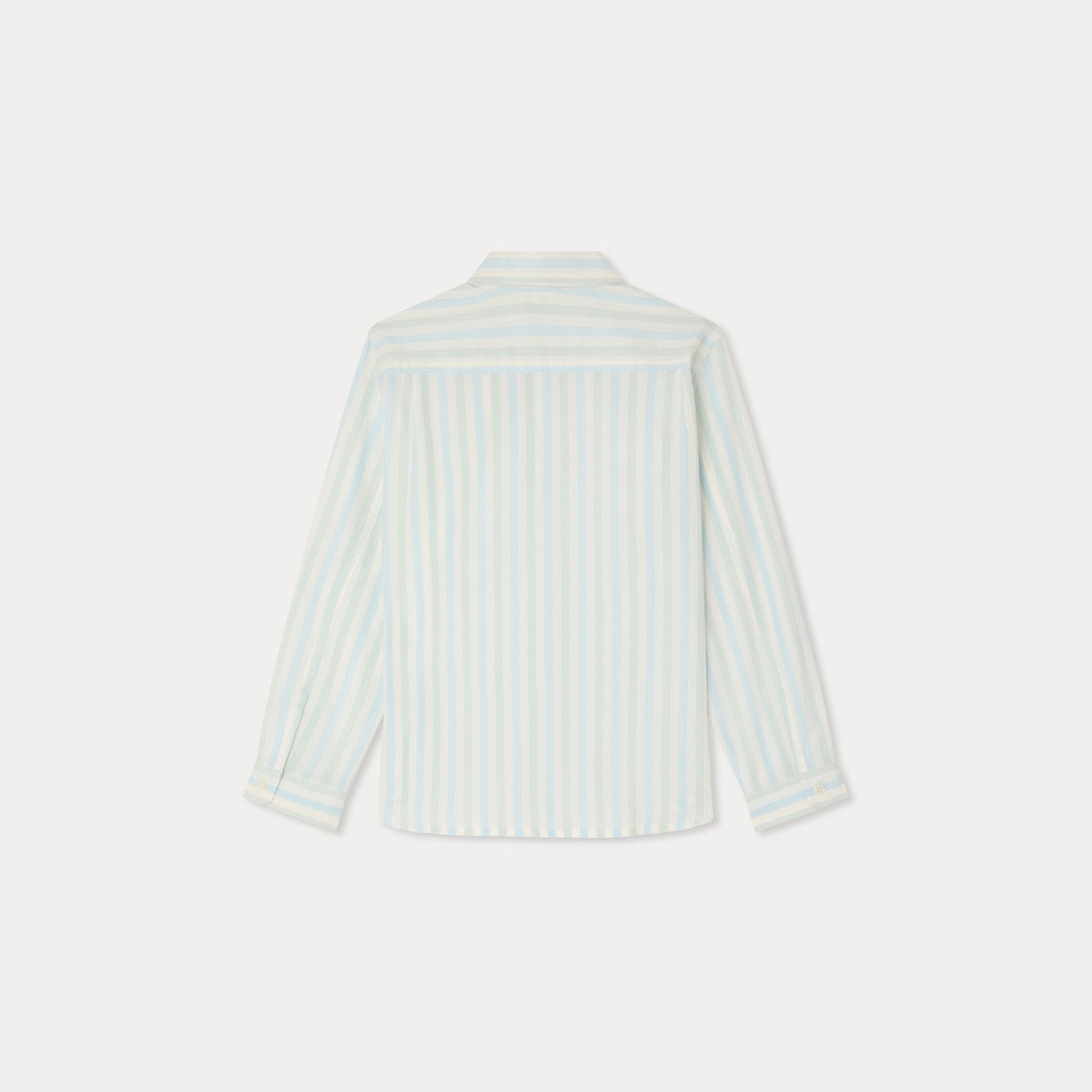 Bonpoint-Chemise Linton Ra Bleu Aqua