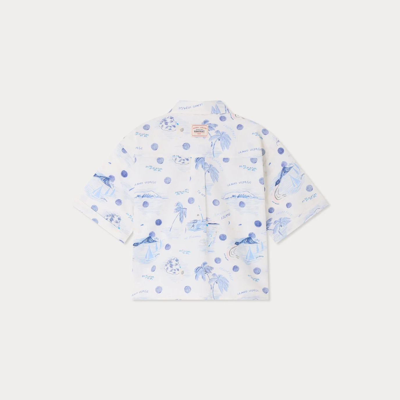 Bonpoint-Boys Chemise Erian Imp Bleu