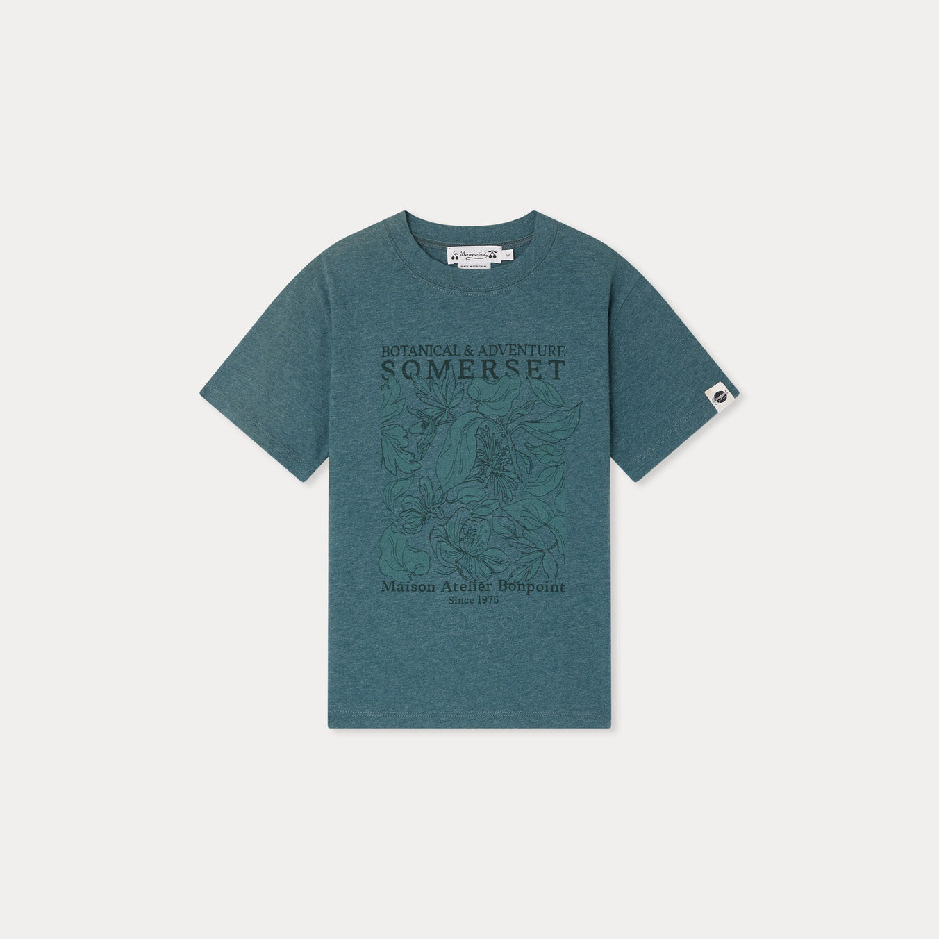 Bonpoint-T-Shirt Thibald Upb Emeraude