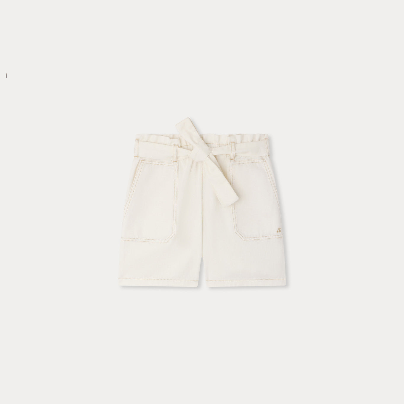 Bonpoint-Short Lorrie Blanc Lait
