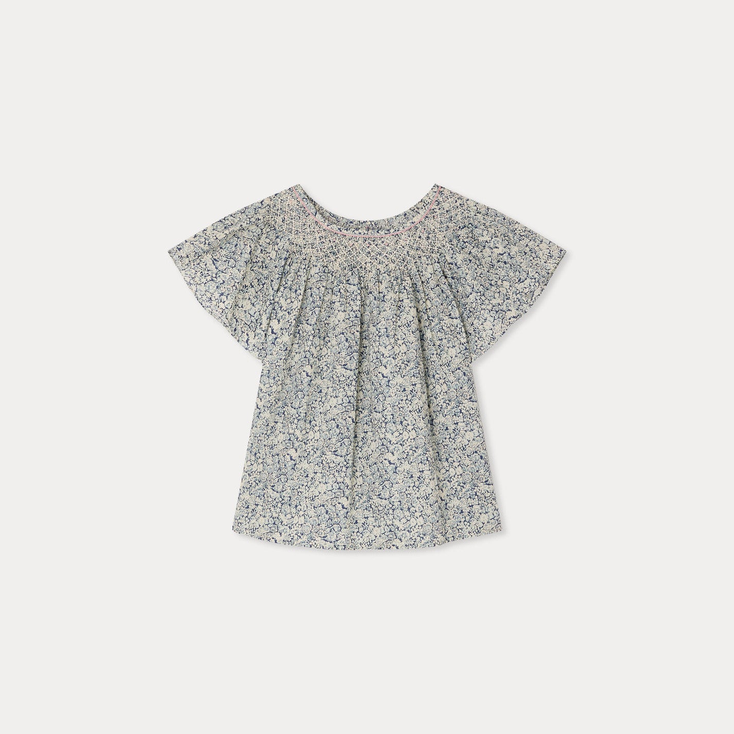 Bonpoint-Blouse Nella Fl Bleu De Prusse