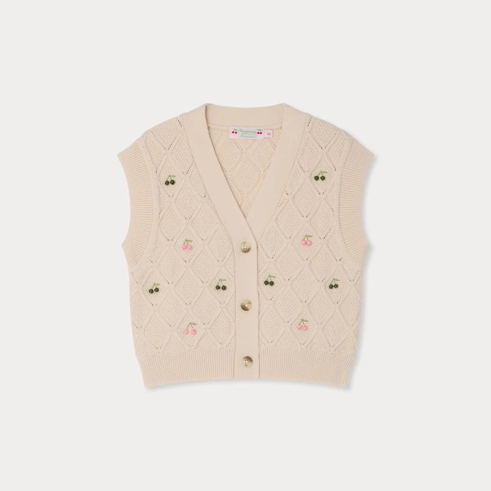 Bonpoint-Cardigan Lys Upb Ecru