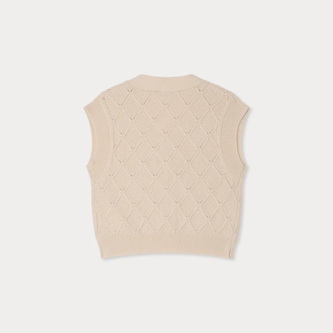 Bonpoint-Cardigan Lys Upb Ecru