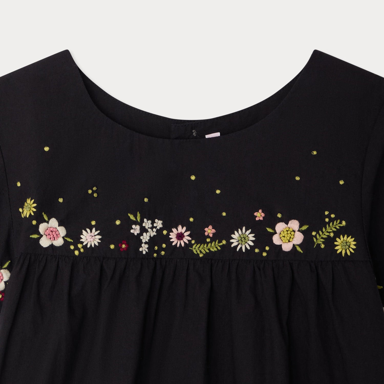 Bonpoint-Robe Arabesque Faux Noir