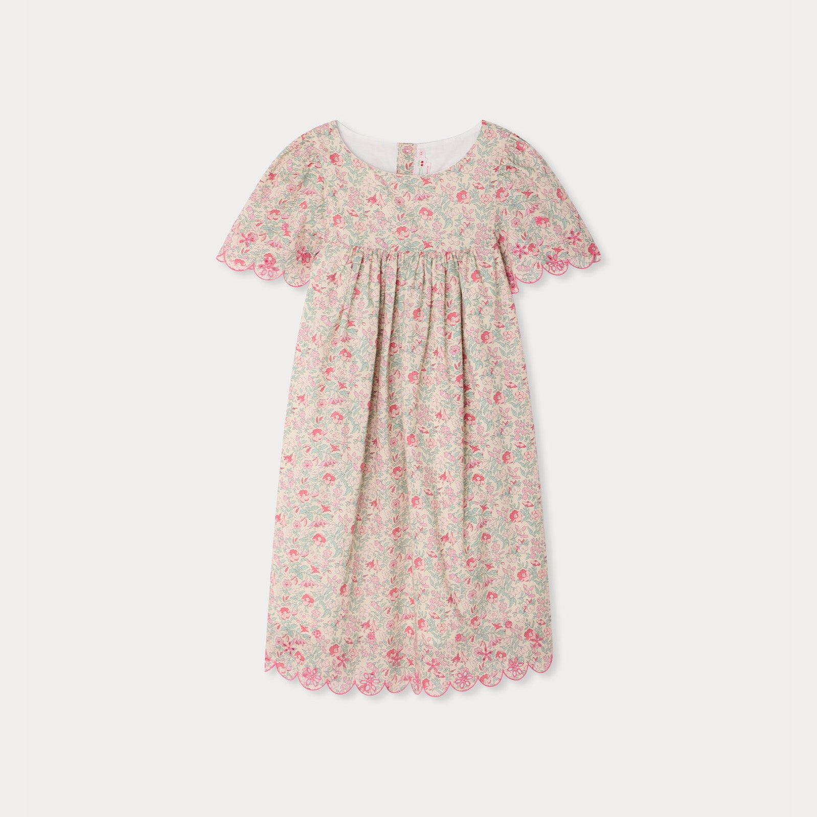 Bonpoint-Robe Lysiane Fl Framboise
