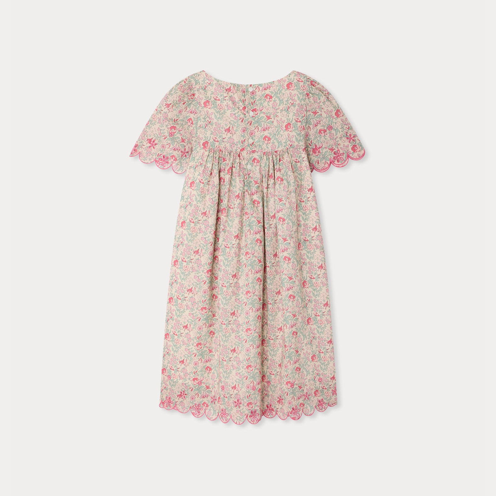 Bonpoint-Robe Lysiane Fl Framboise