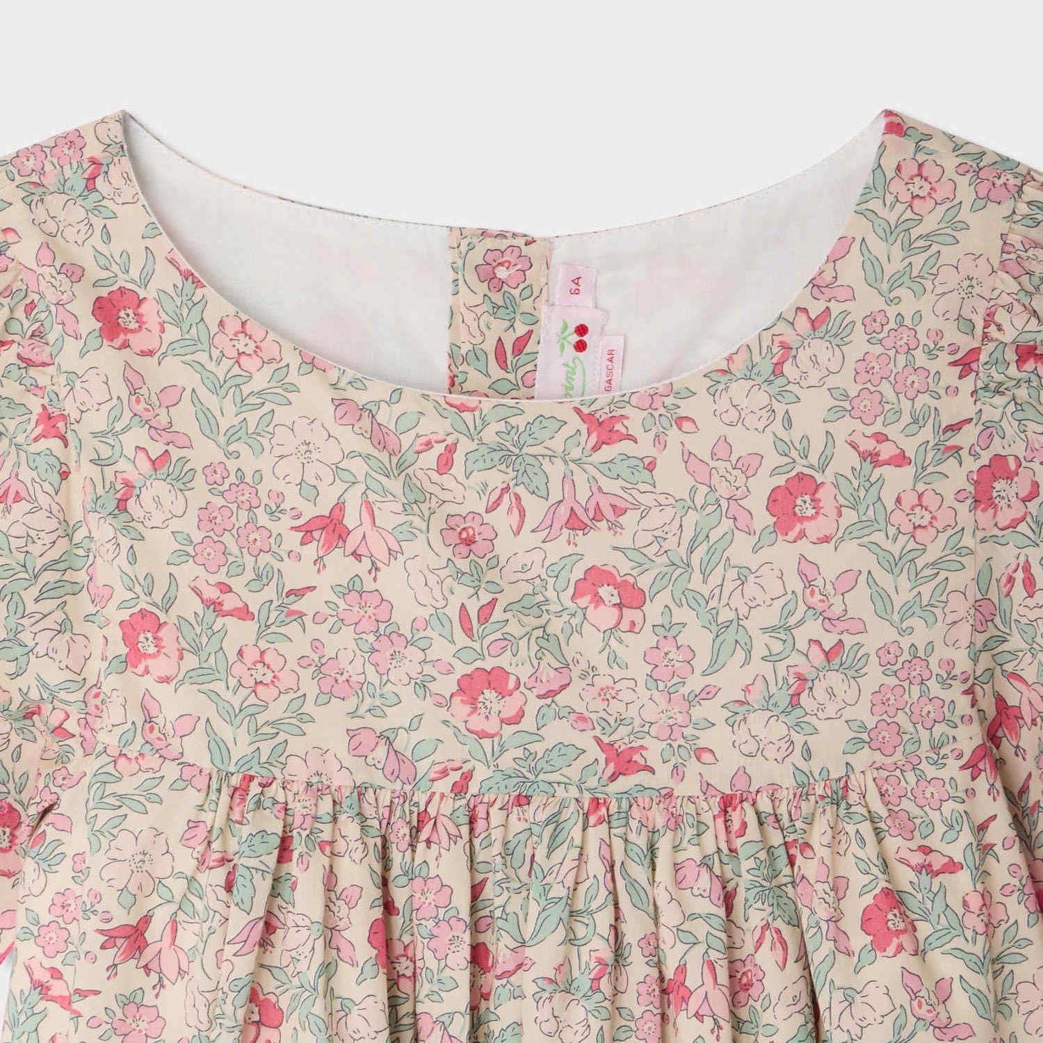 Bonpoint-Robe Lysiane Fl Framboise