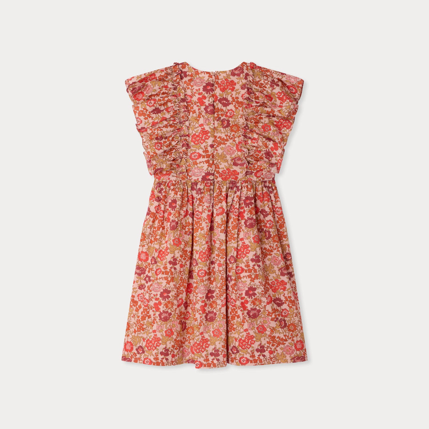 Bonpoint-Robe Lizzy Fleurs Rose