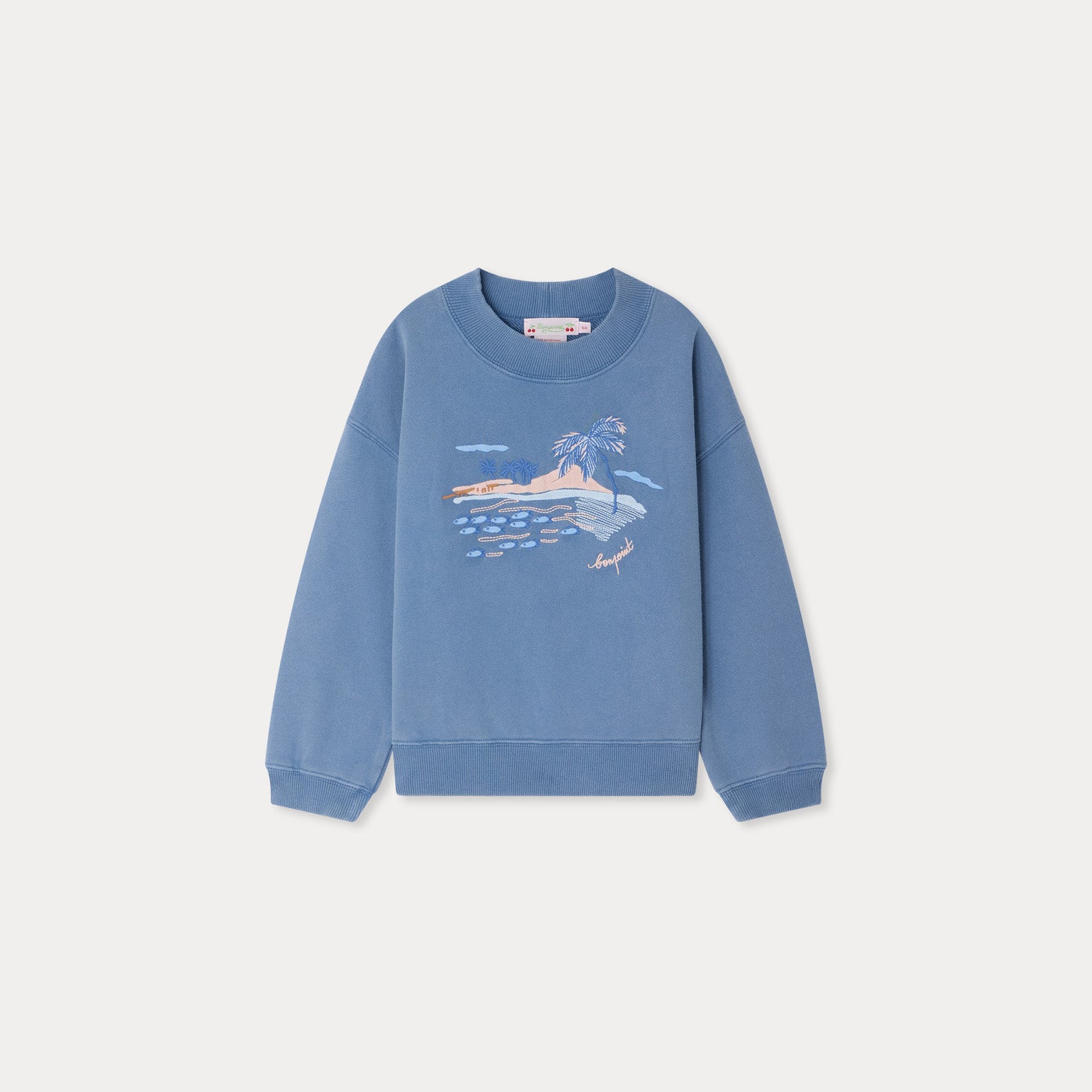Bonpoint-Sweat Lika Upb Bleu Mer