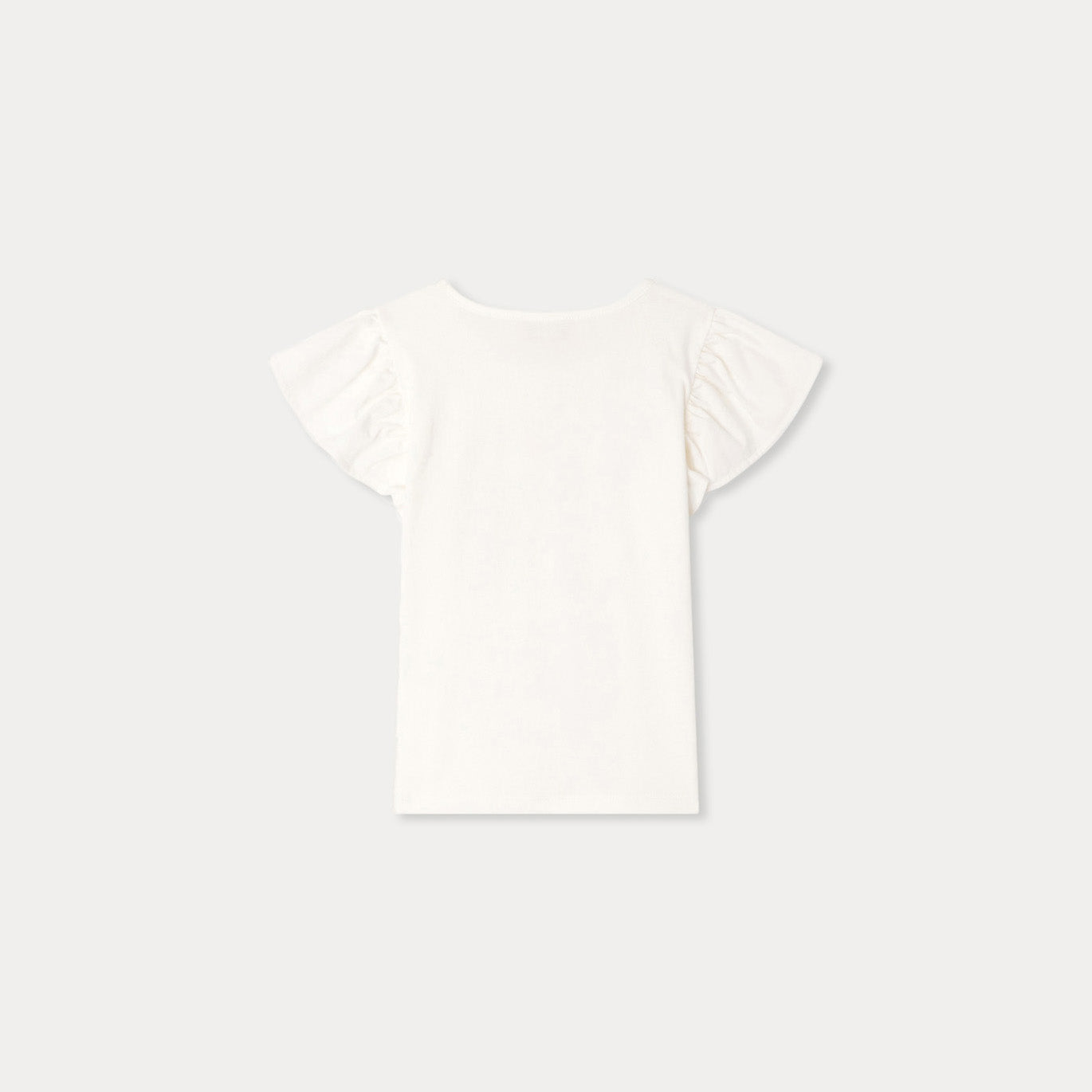 Bonpoint-T-Shirt Emila Upb Blanc Lait