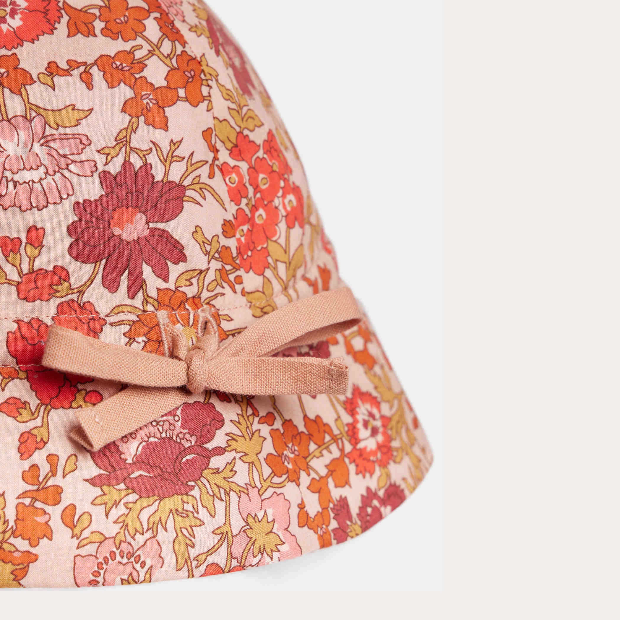 Bonpoint-Chapeau Grigri Fleurs Rose