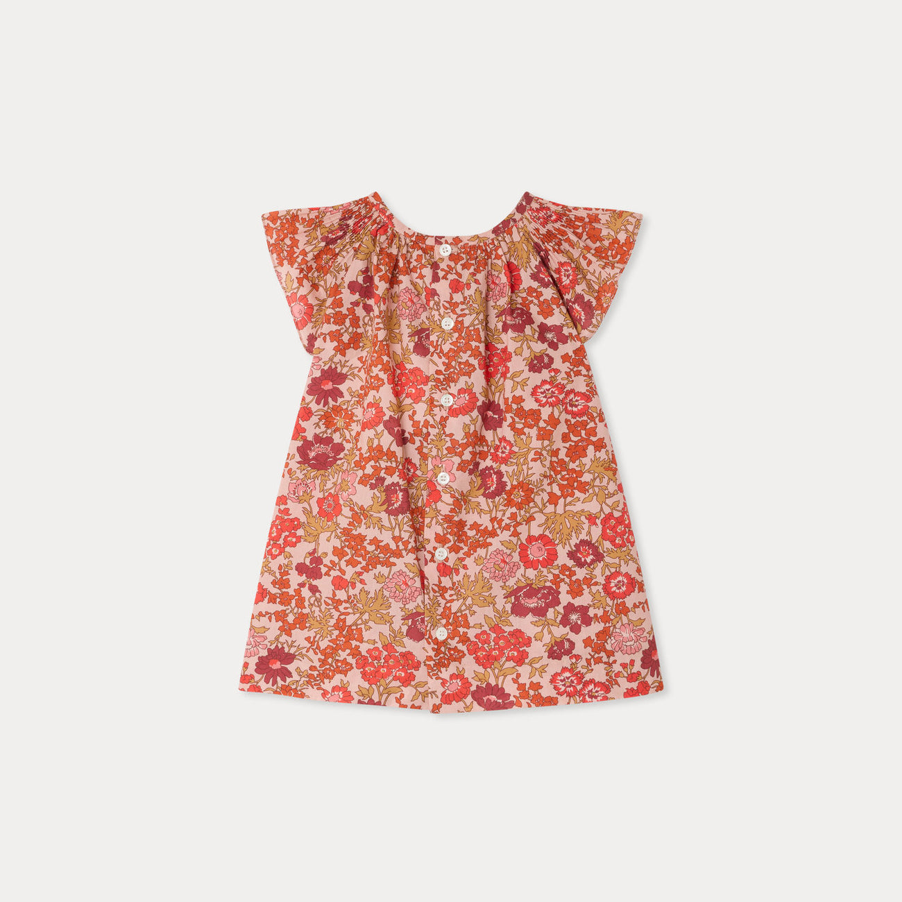 Bonpoint-Robe Carmella Fleurs Rose