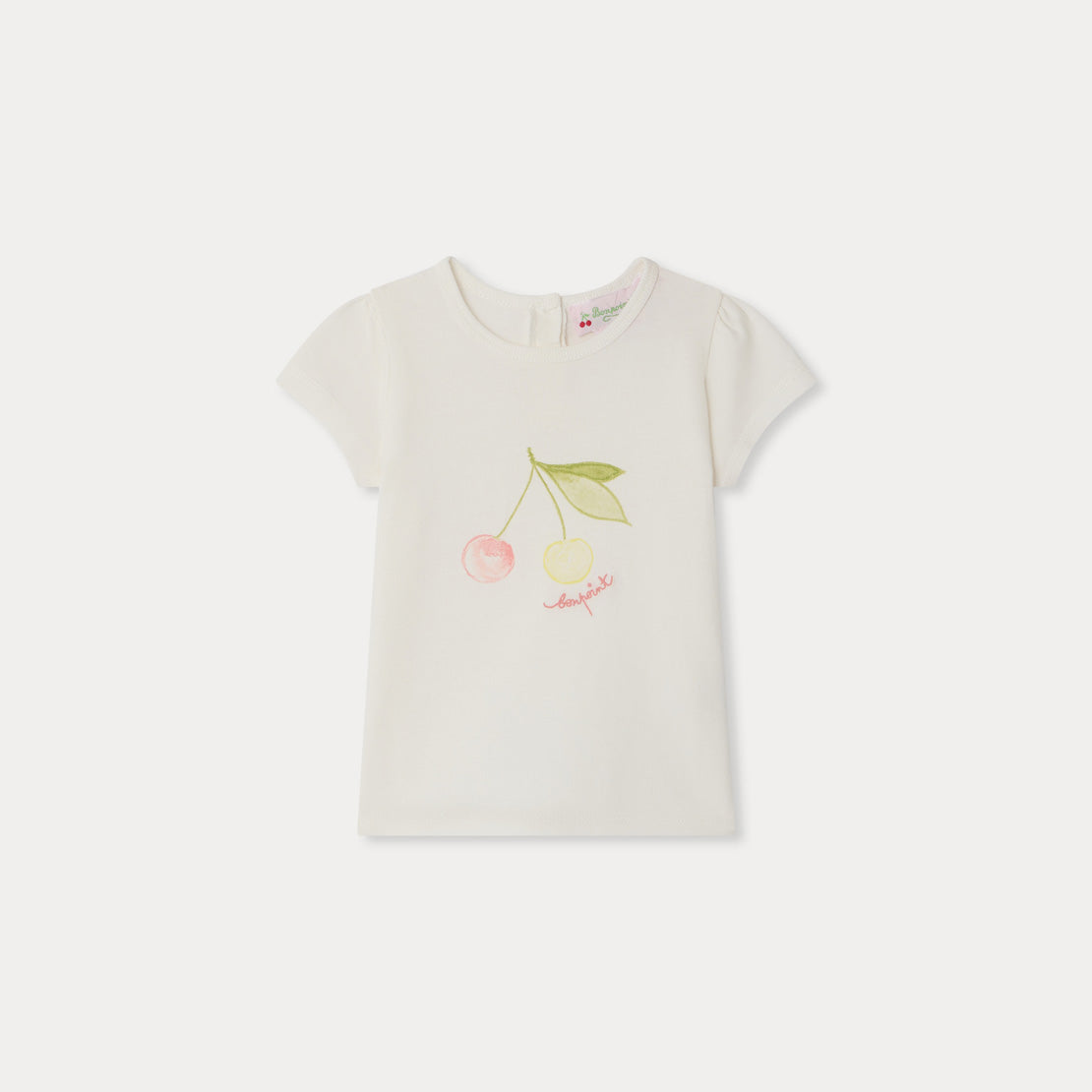 Bonpoint-T-Shirt Cira Upb Blanc Lait
