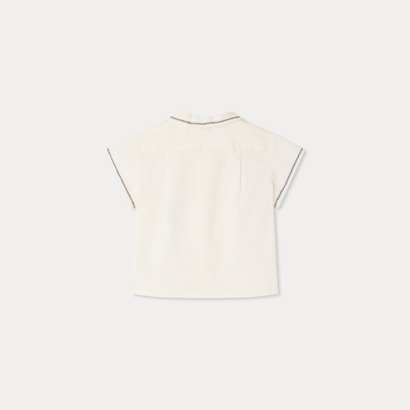 Bonpoint-Chemise Lennard Upb Blanc Lait