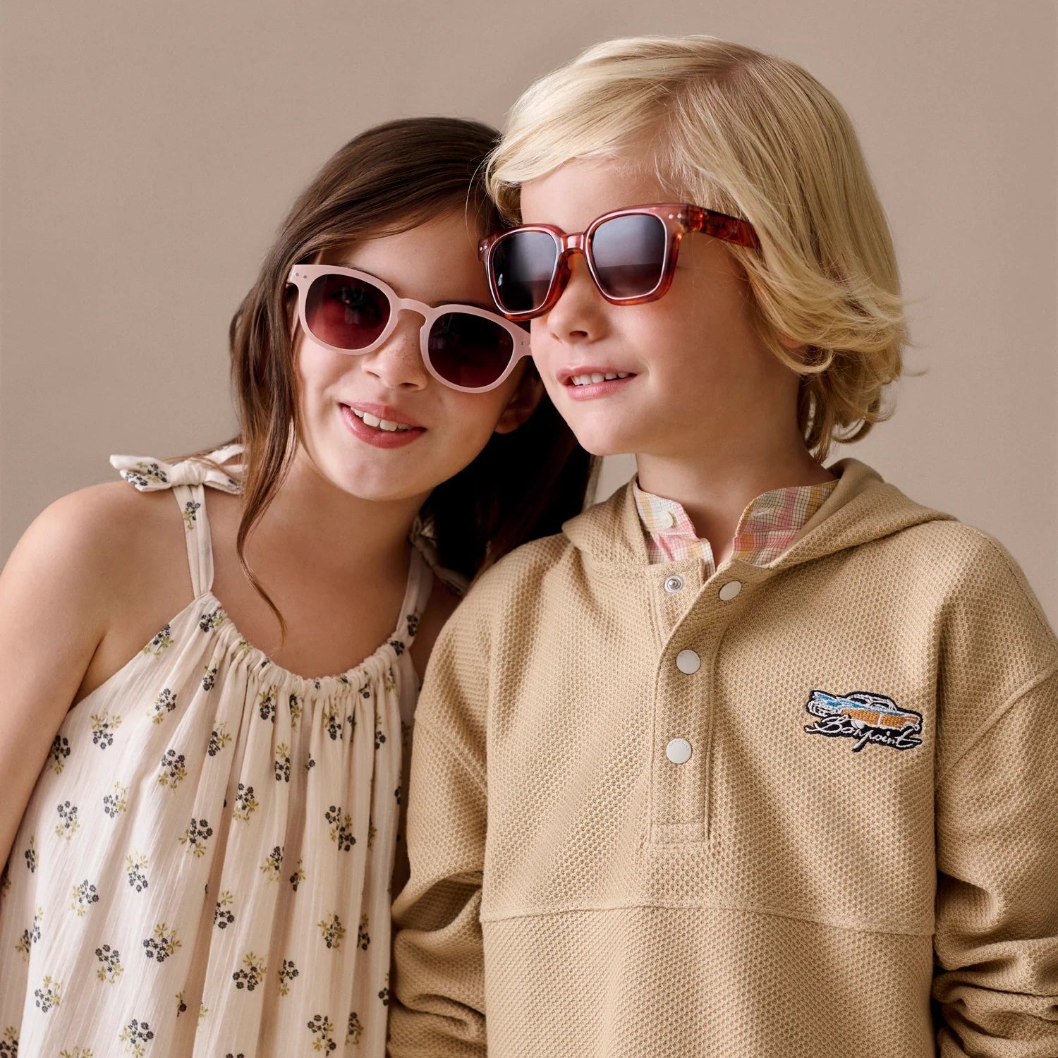 Bonpoint-Boys Sweat Edan Beige