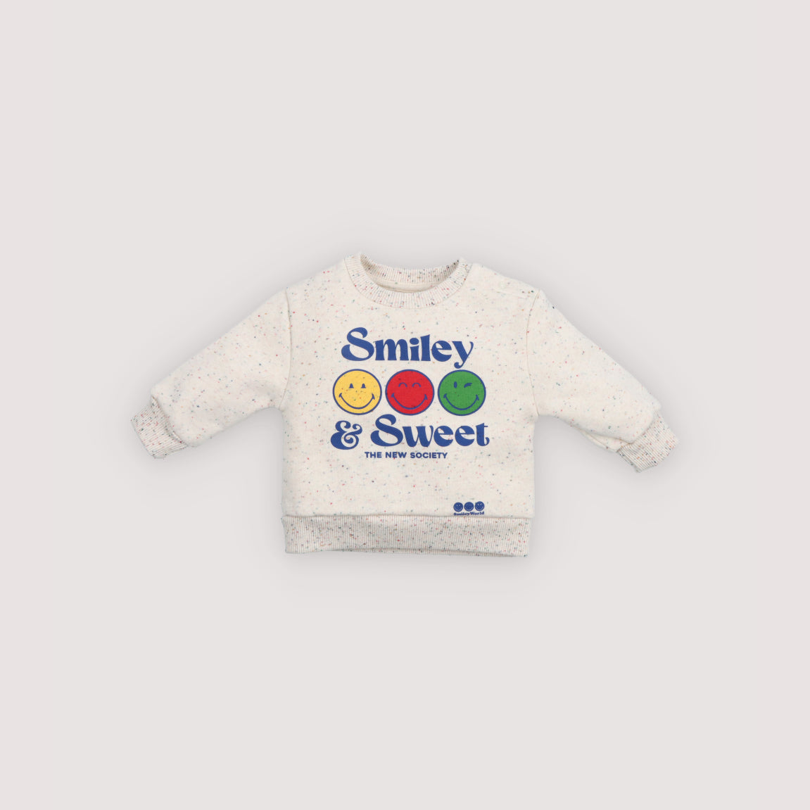 The New Society-Smiley Baby Sweatshirt Smiley Multicolor