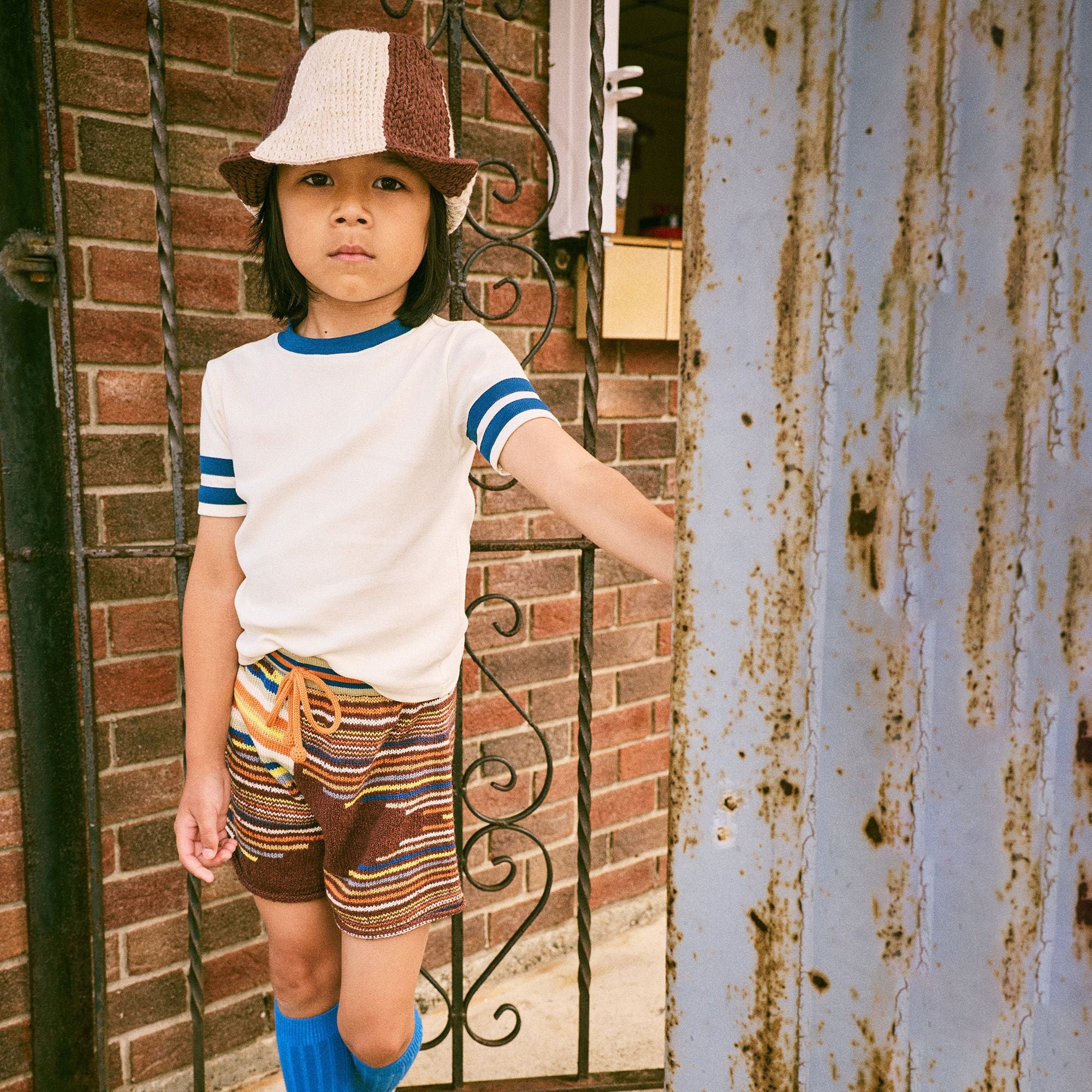 Misha & Puff-Kids Boxer Short Cola Tapestry