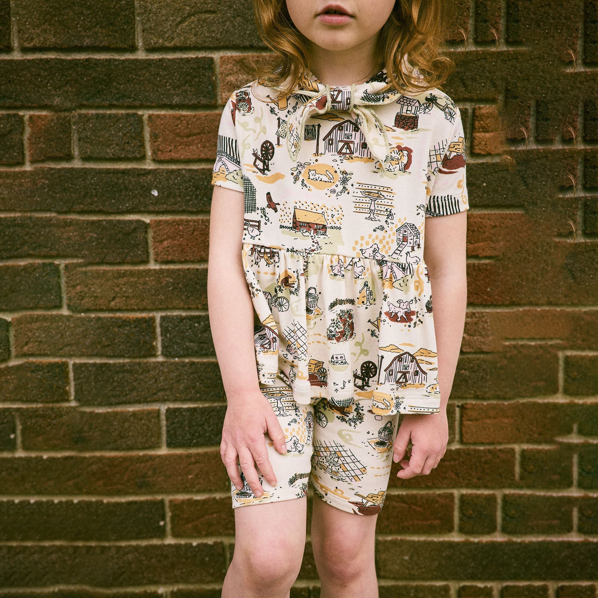 Misha & Puff-Girls Scout Peplum Top Marzipan Storyland